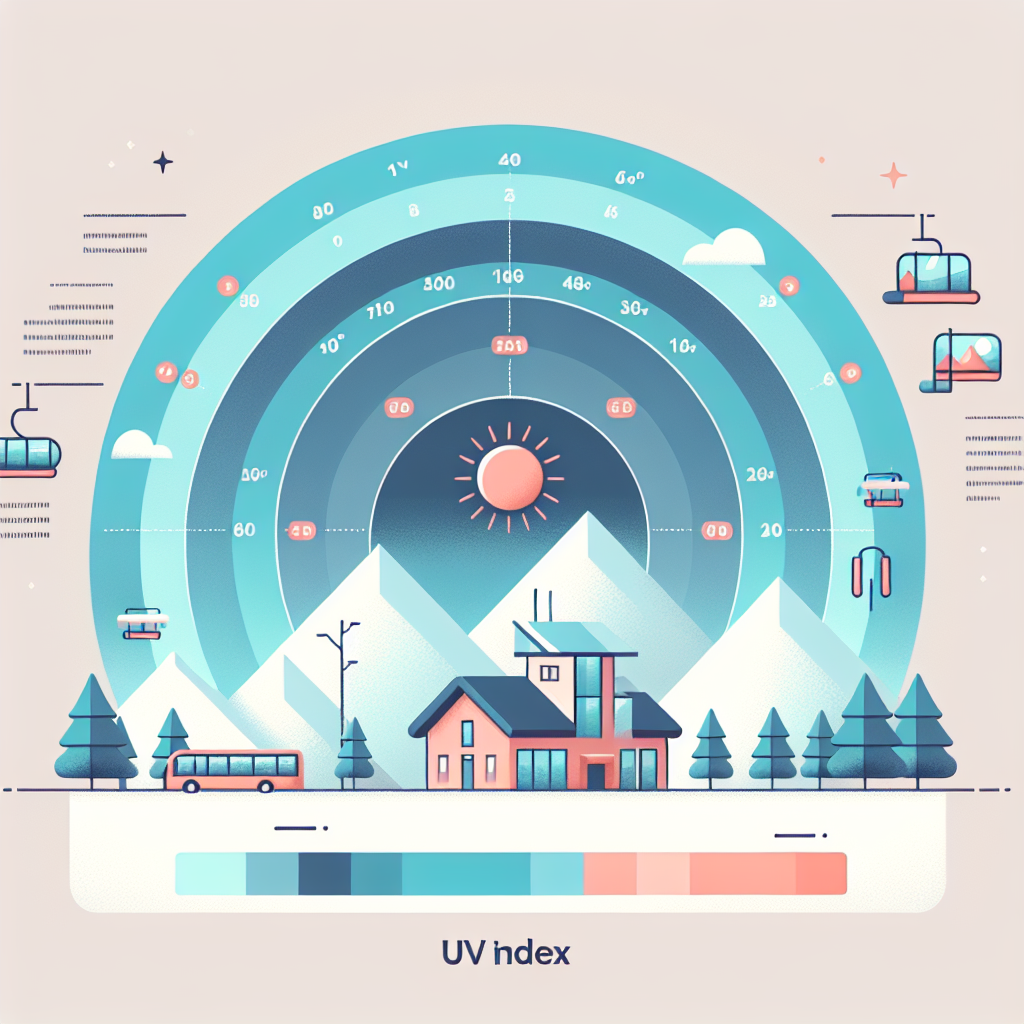 스키장 고도별 UV 지수 비교 차트