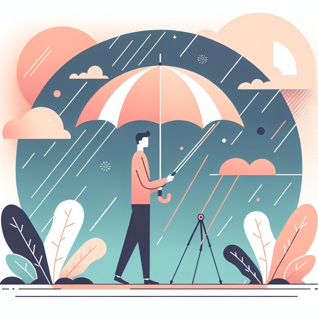 경량 양산 사용 모습