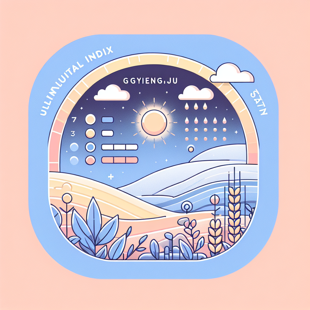 경주 월별 자외선 지수 현황