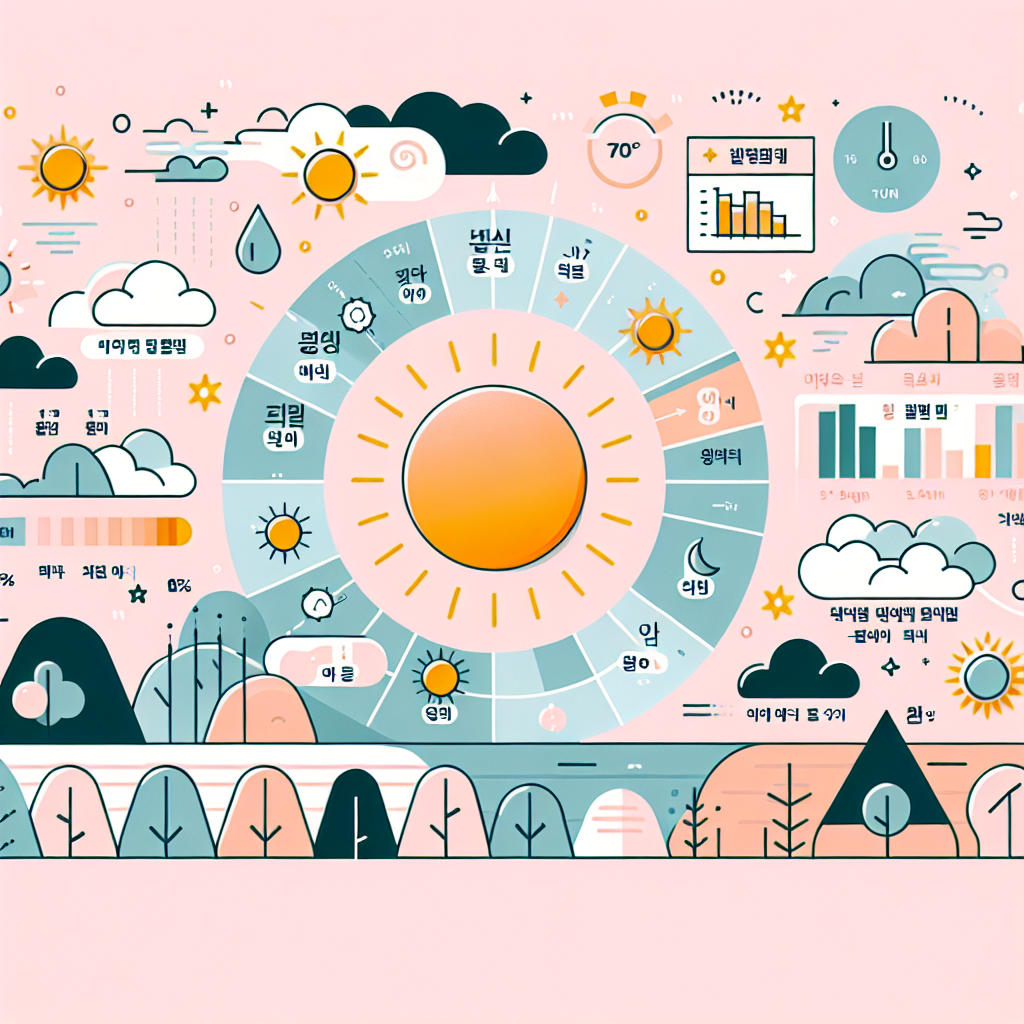 김해 여름철 자외선 강도 시간별 분포도