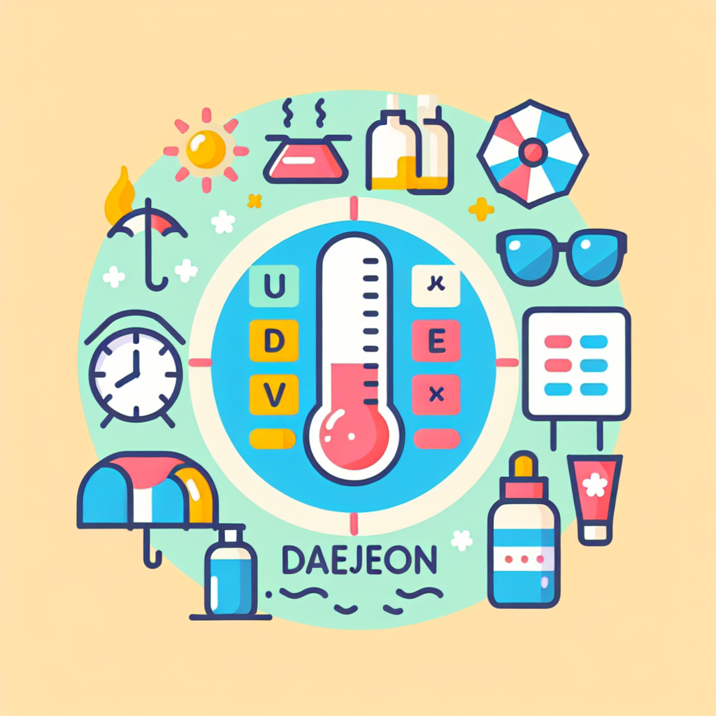 대전 여름철 자외선 지수 위험도