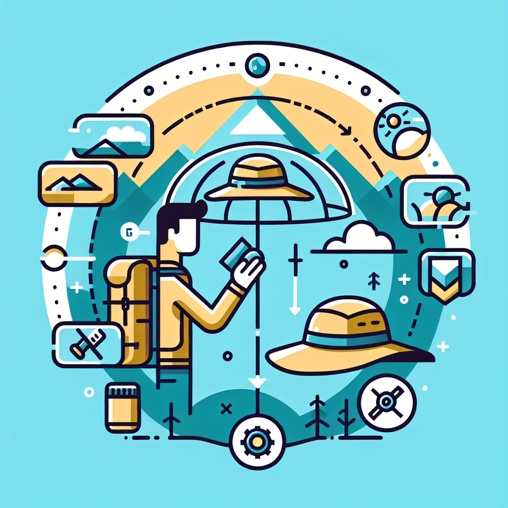 등산용 UV차단 모자 관리법 단계별 설명