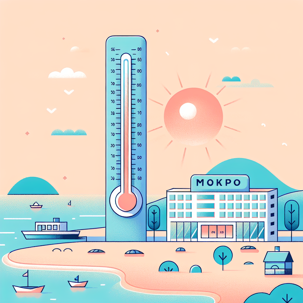 목포 해안가 자외선 측정 현장