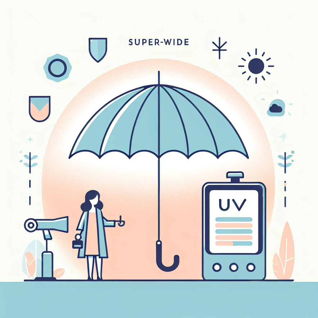 WeatherWorks 슈퍼와이드 자동 우양산 자외선 차단 테스트