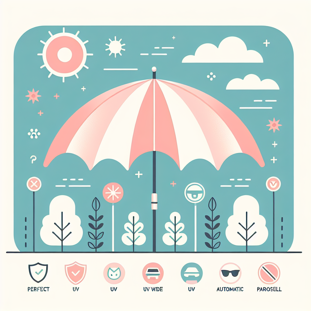 WeatherWorks 슈퍼와이드 자동 우양산으로 완벽한 자외선 차단