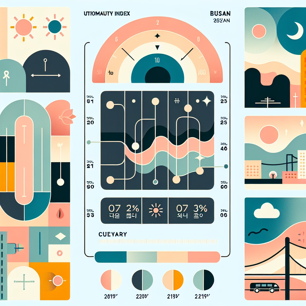 부산 시간대별 자외선 지수 변화 그래프