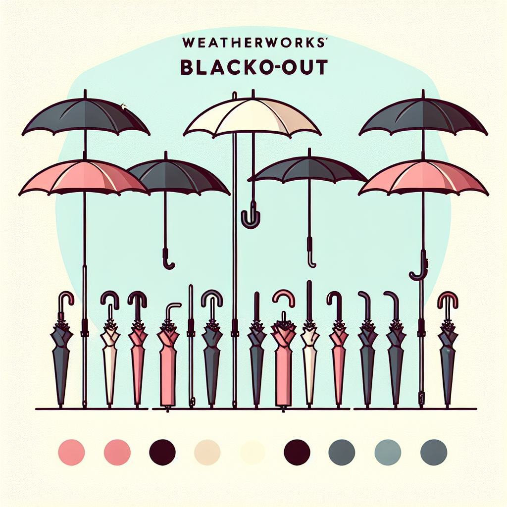 WeatherWorks 암막 양산 제품 라인업