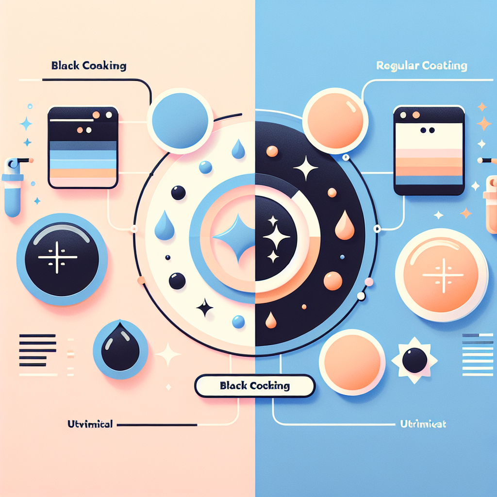블랙 코팅과 일반 코팅의 자외선 차단 메커니즘 비교