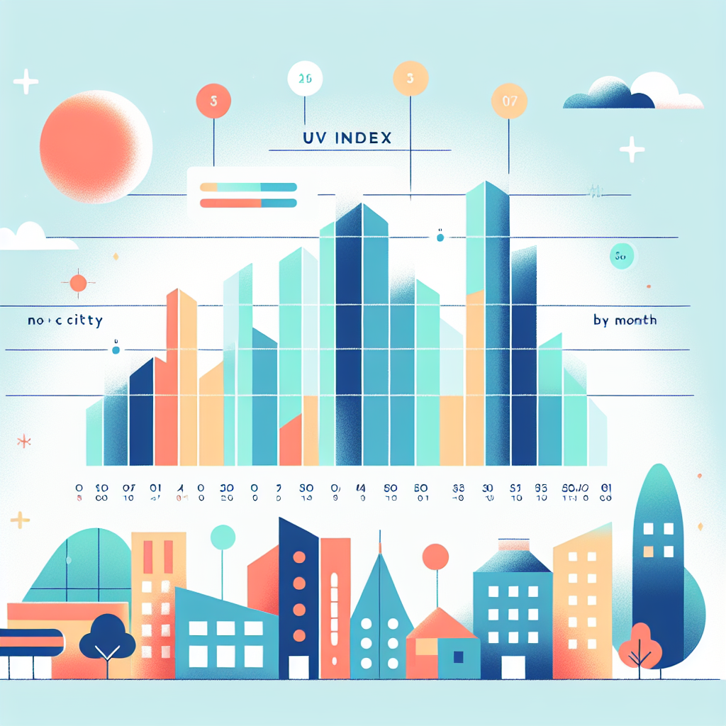 국내 주요 도시별 월별 자외선 지수 그래프