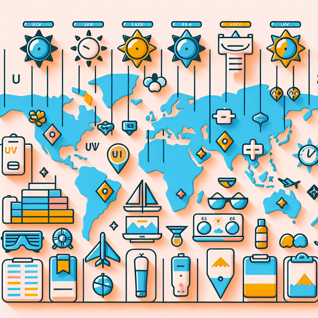 해외 여행지별 자외선 지수 월별 비교