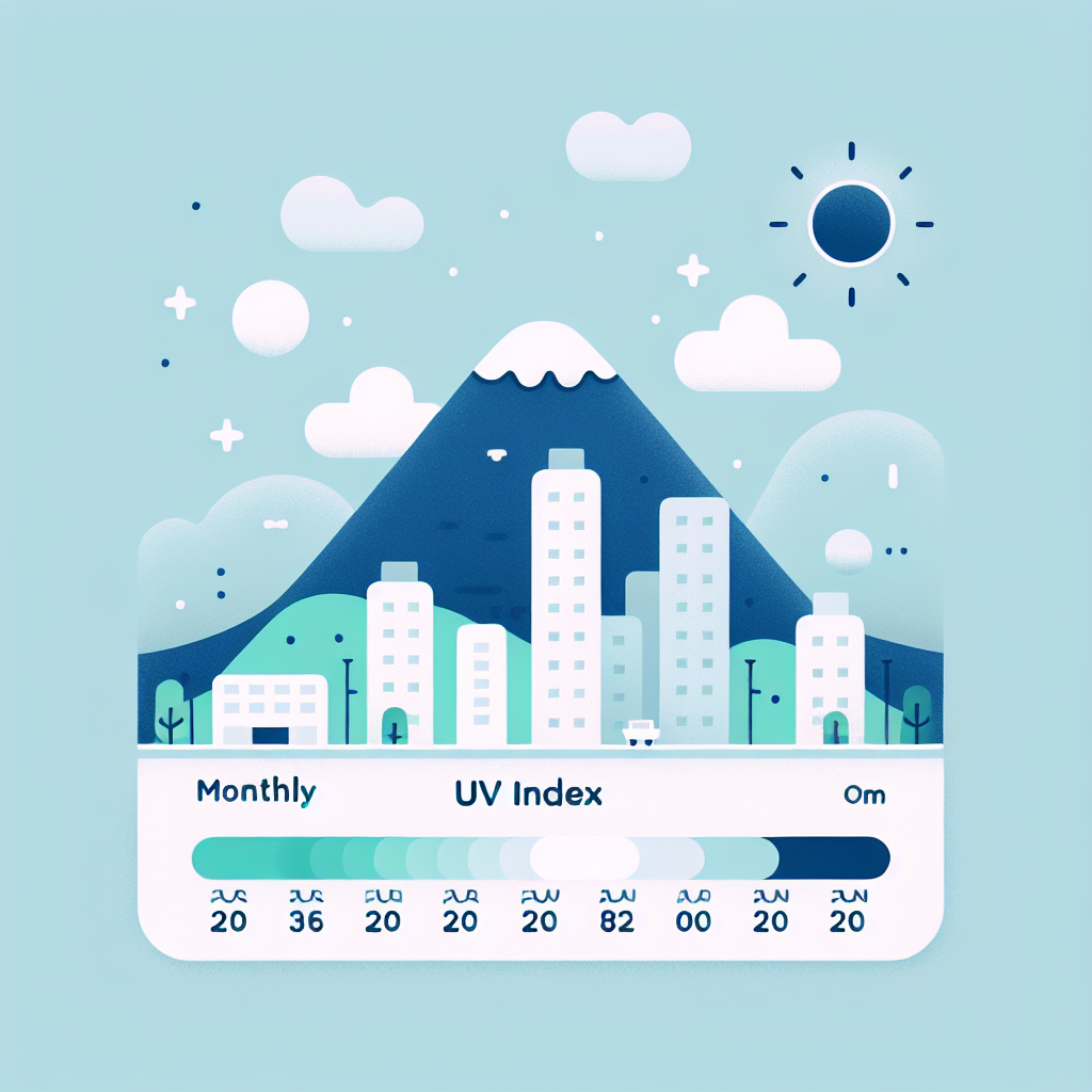 의정부 자외선 지수 월별 변화 그래프