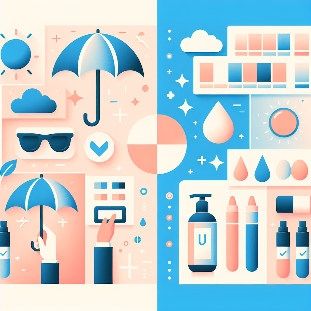 다양한 자외선 차단 소재들의 비교