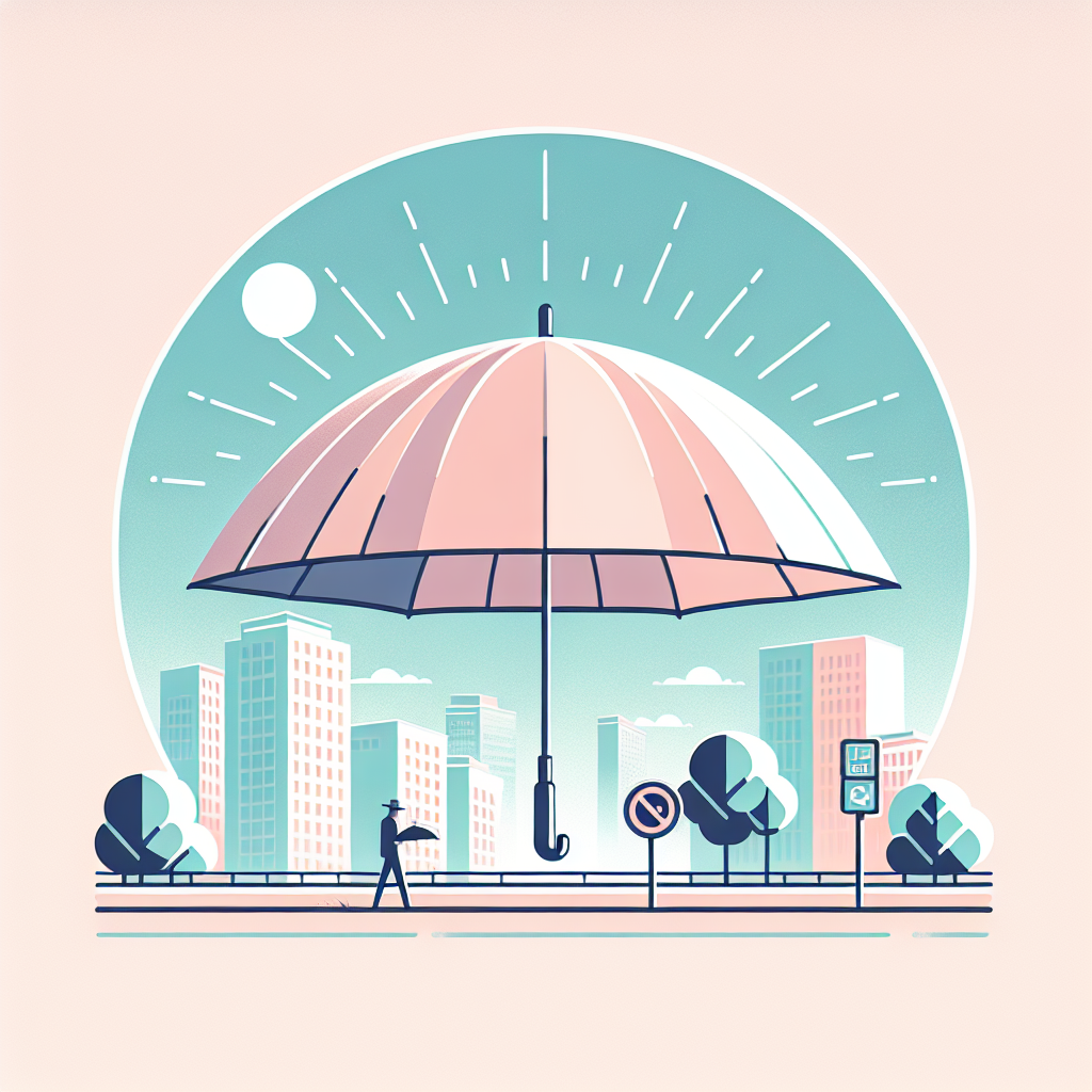 WeatherWorks 슈퍼와이드 자동 우양산으로 자외선 차단