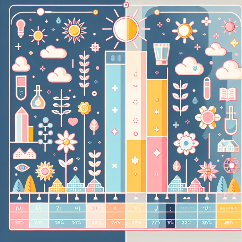 청주 계절별 자외선 강도 비교 차트