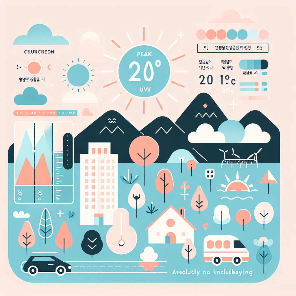 여름철 춘천 자외선 지수 최고치 차트