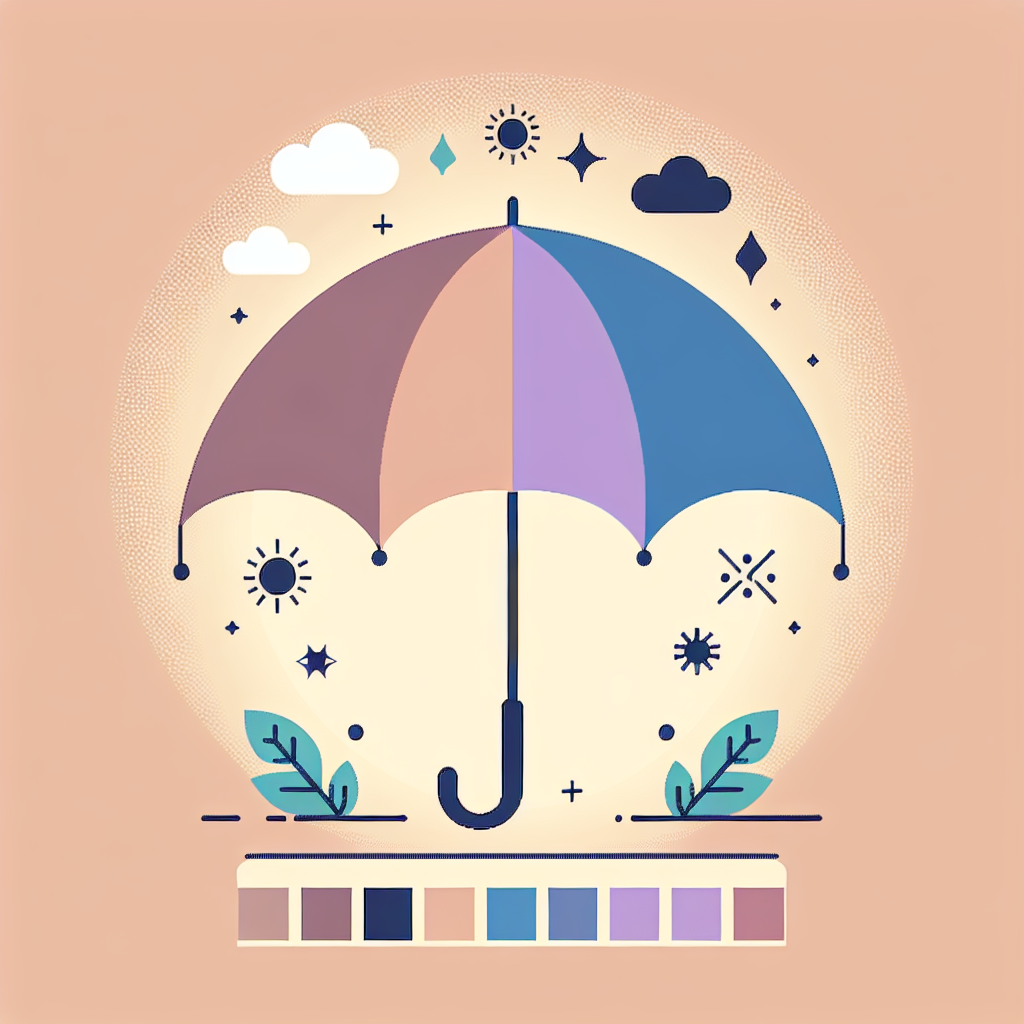 양산 안쪽 색깔별 자외선 차단 효과