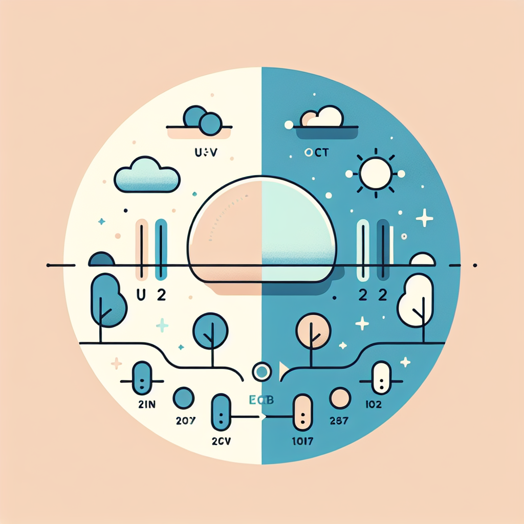 10월 시간대별 자외선 지수 변화