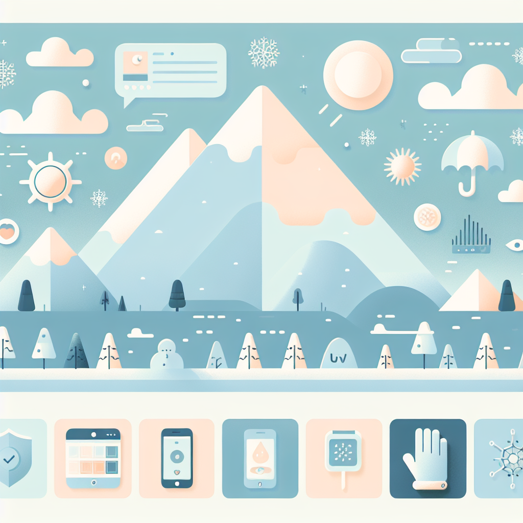 WeatherWorks 우양산으로 겨울철 자외선 차단