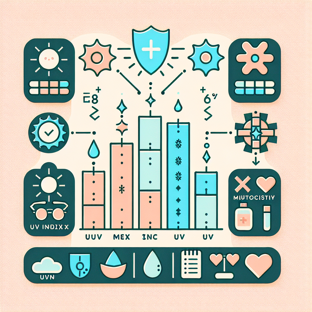 자외선 지수별 보호 방법 차트