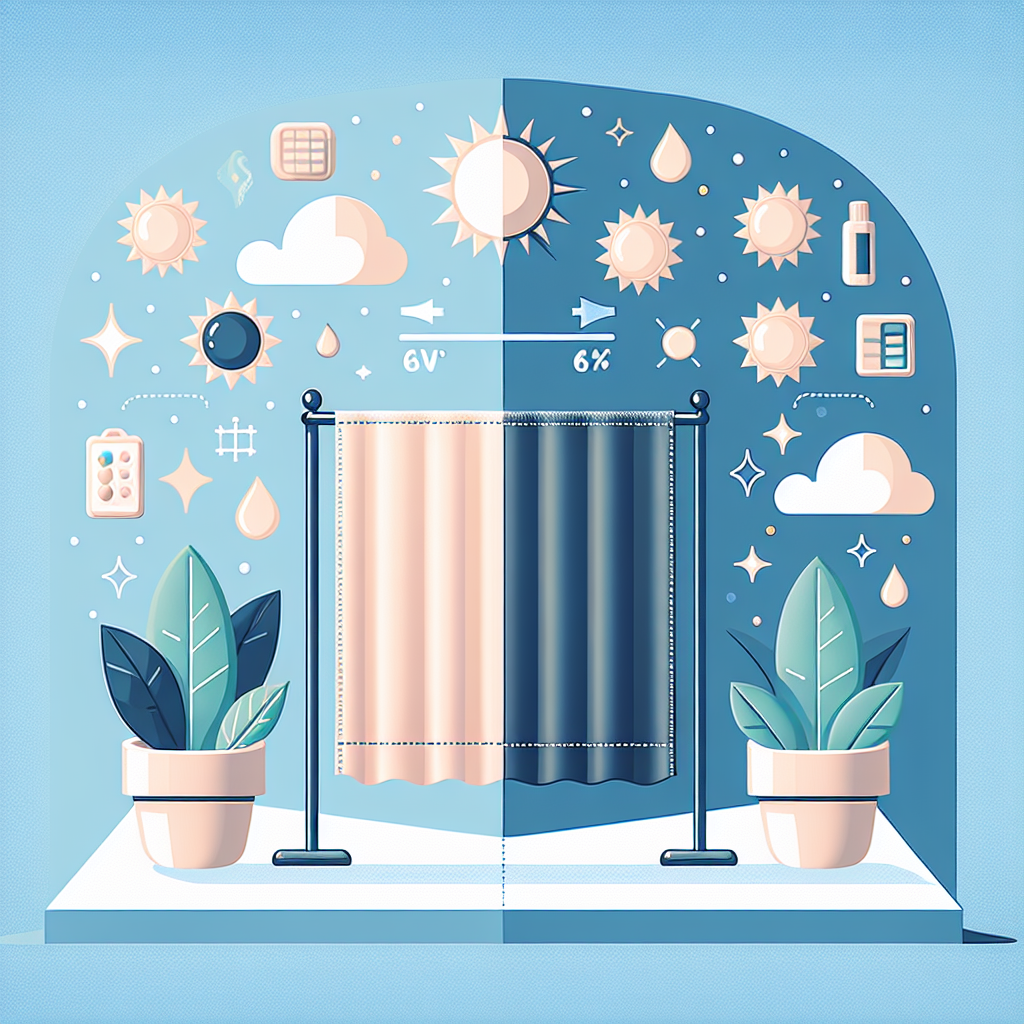 색상별 UPF 자외선 차단 효과 비교