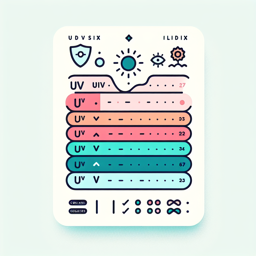 UV 인덱스 단계별 색상 구분표